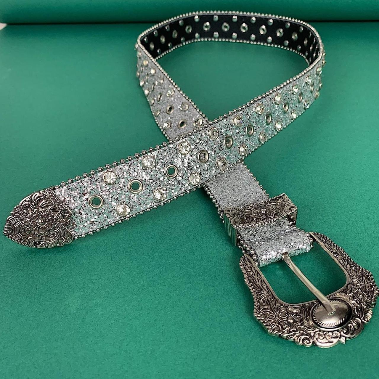 Silver Rhinestone Belt