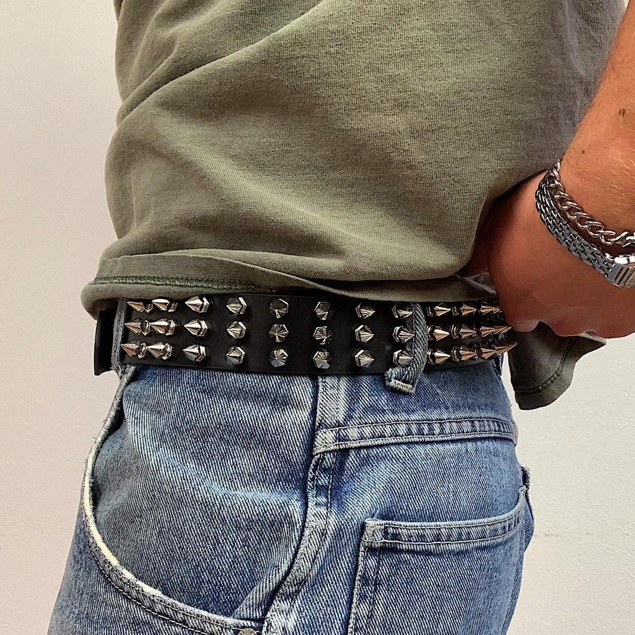 Black Studded Punk Belt