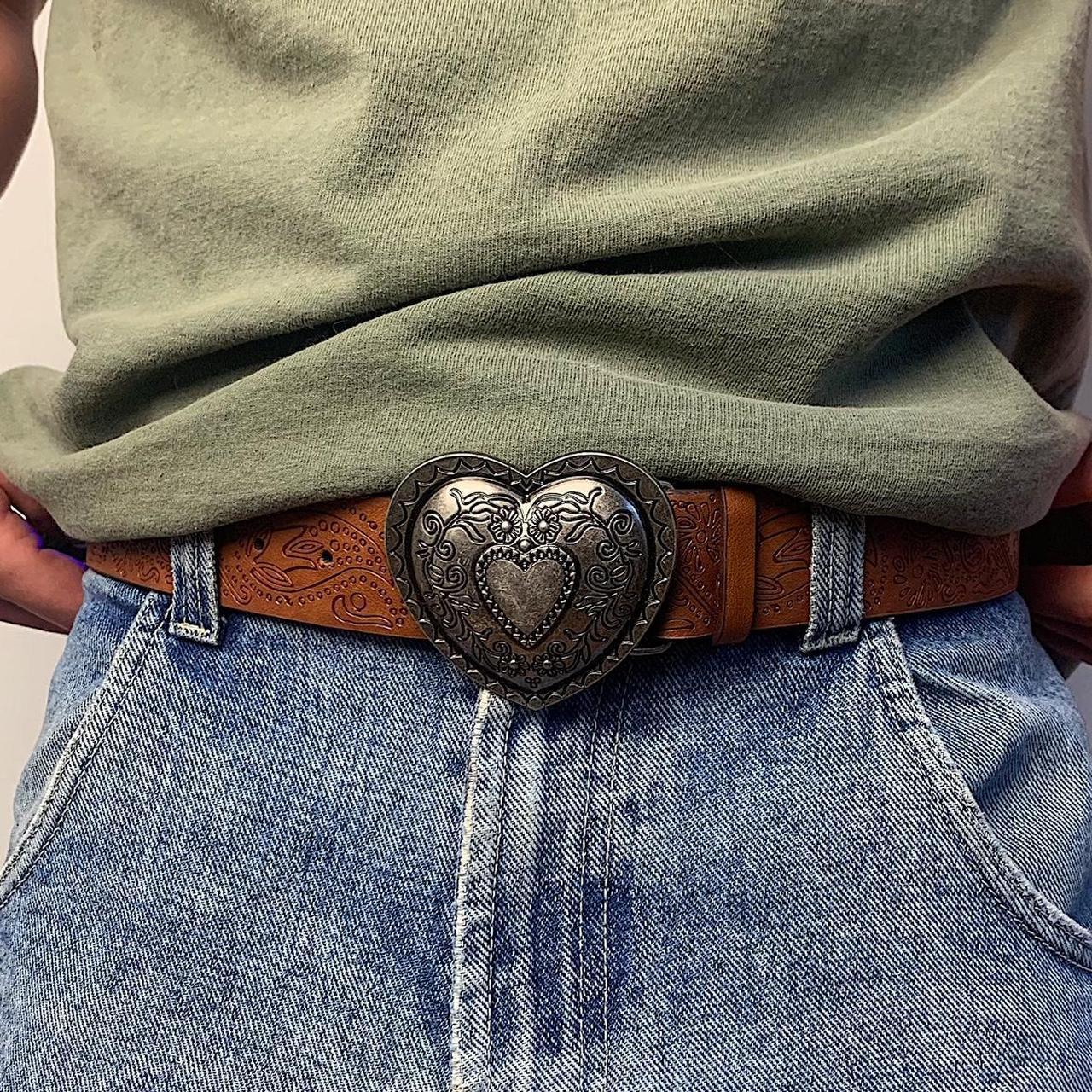 Vintage Heart Buckle Belt