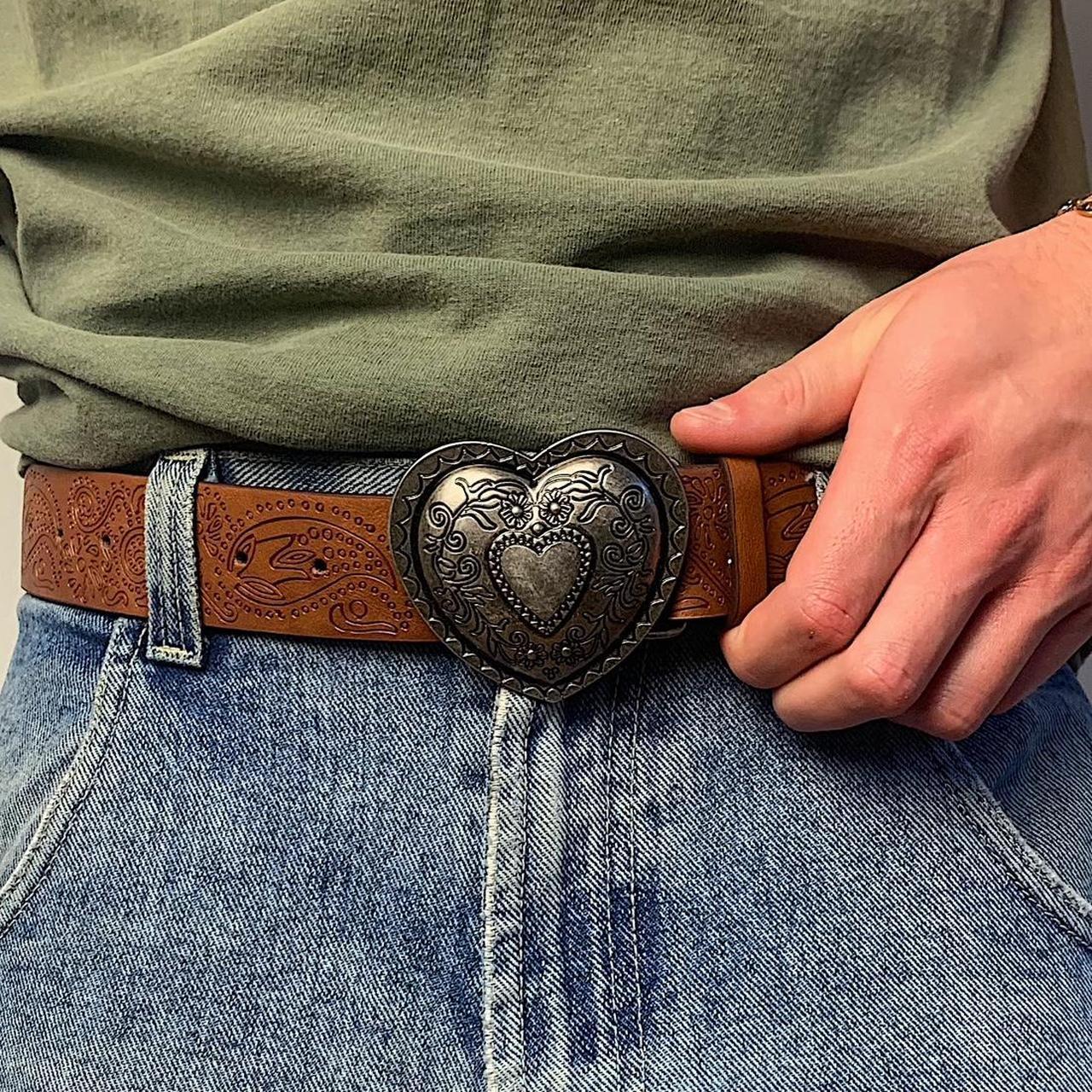 Vintage Heart Buckle Belt