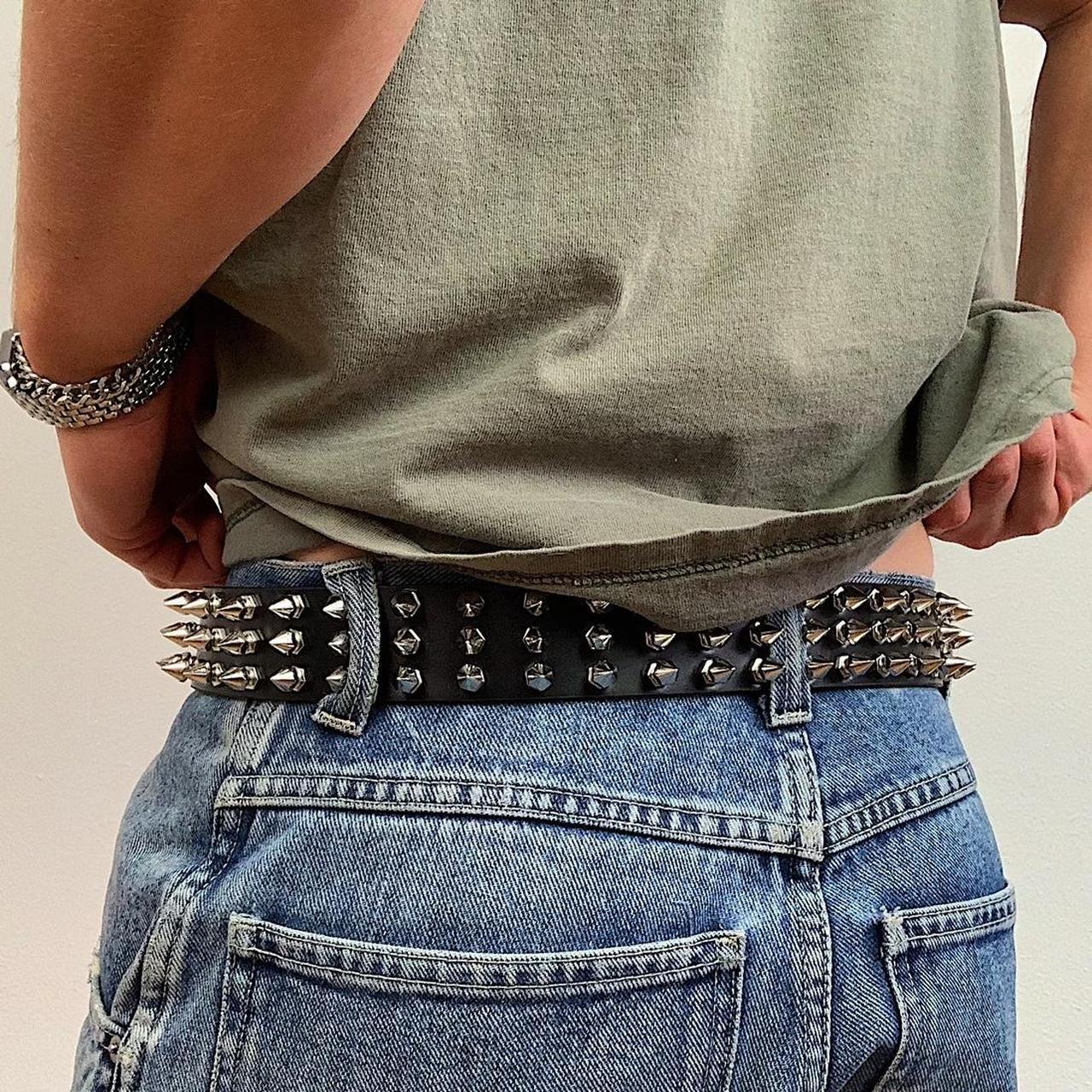 Black Studded Punk Belt