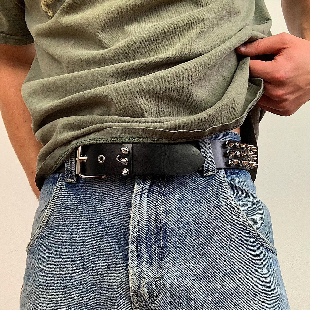 Black Studded Punk Belt