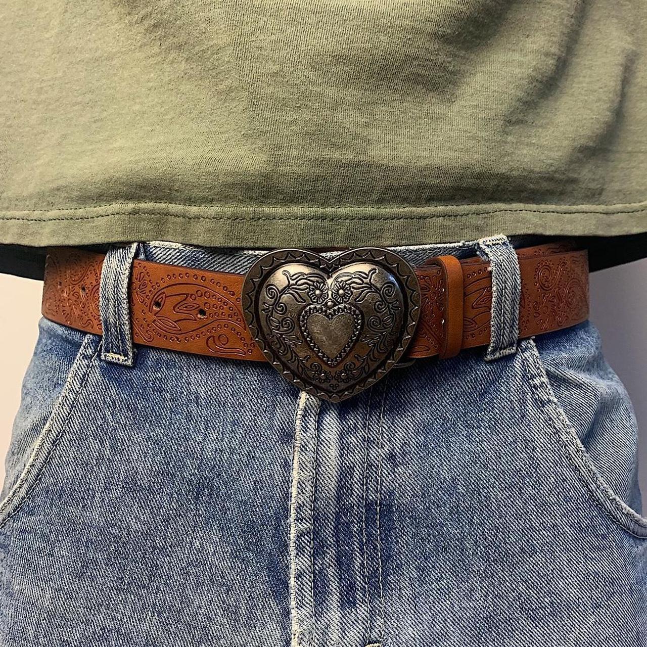 Vintage Heart Buckle Belt